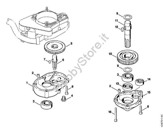Riduttore BT 106 C BT 106 BT 106 brand Stihl